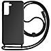 Cover Semirigida Per Samsung S21 Fe Cordino Nylon Intrecciato Serie Corda Nera - Foto miniatura 1