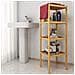 Mobile Scaffale Bagno A Colonna 4 Ripiani Libreria Angolo Legno Bambu 33 X 110cm - Foto miniatura 2