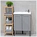 Mobile Scaffale Bagno A Colonna 4 Ripiani Libreria Angolo Legno Bambu 33 X 110cm - Foto miniatura 3