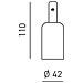 Plafone/portalampada Flash Flip Flute Metallo Nikel Satinato 4,2cm - Foto miniatura 1