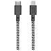 Cavo Eco Belt Da Usb-c A Lightning - Zebra Da 3 M, Multicolore - Foto miniatura 2