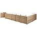 Salotto Da Giardino Rattan Marrone Chiaro 8 Posti Xxl - Foto miniatura 3