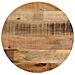 Piano Per Tavolo 60x3,8cm Rotondo Legno Massello Grezzo Mango - Foto miniatura 1