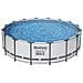 Piscina Rotonda Steel Pro Max In Acciaio 488x122 Cm 5612z - Foto miniatura 6
