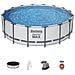 Piscina Rotonda Steel Pro Max In Acciaio 488x122 Cm 5612z - Foto miniatura 1