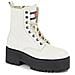 Boot Zip Up Stivaletti Pelle Scarpe Donna Bianco Eu 41, En0en02305 Ya6 - Foto miniatura 1