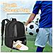 Zaino Da Calcio Con Scomparto Per La Palla Black - Foto miniatura 5