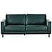 Divano 3 Posti Savalen Velluto Verde Scuro - Foto miniatura 2