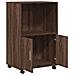Mobiletto con Ruote Rovere Marrone 55x40x91 cm in Truciolato - Foto miniatura 7