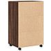 Mobiletto con Ruote Rovere Marrone 55x40x91 cm in Truciolato - Foto miniatura 6