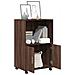 Mobiletto con Ruote Rovere Marrone 55x40x91 cm in Truciolato - Foto miniatura 3