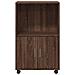 Mobiletto con Ruote Rovere Marrone 55x40x91 cm in Truciolato - Foto miniatura 4