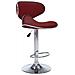 323649 - Bar Stools 2 Pcs Wine Red Faux Leather - Foto miniatura 2
