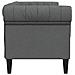 Divano Chesterfield Grigio scuro 182.5 x 74.5 x 74.5 cm Tessuto - Foto miniatura 5