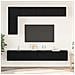Set mobile TV 6 pcs Rovere nero 30.5 x 30 x 90 cm - Foto miniatura 2