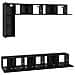 Set mobile TV 6 pcs Rovere nero 30.5 x 30 x 90 cm - Foto miniatura 8