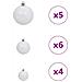 Albero di Natale con luci a strisce a LED Bianco 120 cm PE - Foto miniatura 8