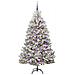 Albero di Natale artificiale con 300 LED Verde e Bianco 180 cm - Foto miniatura 3