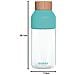 Bottiglia D'acqua Capacità 570ml In Ecozen Con Tappo In Bambù, Verde - Foto miniatura 3