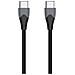 Cavo Di Ricarica E Dati Usb-c A Usb-c 2.4a 480mbps 1.2m Antinodo, Nero - Foto miniatura 3