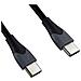 Cavo Di Ricarica E Dati Usb-c A Usb-c 2.4a 480mbps 1.2m Antinodo, Nero - Foto miniatura 1