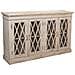 Credenza In Legno E Vetro Artigianale Bianco 170x40x100 - Foto miniatura 1
