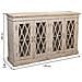 Credenza In Legno E Vetro Artigianale Bianco 170x40x100 - Foto miniatura 5