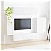 Set di Mobiletto da TV a Parete Montaggio a parete 6 pcs Bianco - Foto miniatura 4