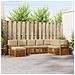 Set divani 8 pcs Naturale e Beige Legno di Acacia Massello - Foto miniatura 2