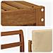 Set divani 8 pcs Naturale e Beige Legno di Acacia Massello - Foto miniatura 6