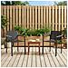 Sedie da giardino 2 pcs Nero e antracite 53,5 x 59 x 77 cm - Foto miniatura 2