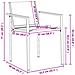 Sedie da giardino 2 pcs Nero e antracite 53,5 x 59 x 77 cm - Foto miniatura 6