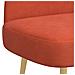 Panchina imbottita con schienale Rosso arancio 110 x 60 x 76 cm - Foto miniatura 5