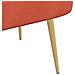 Panchina imbottita con schienale Rosso arancio 110 x 60 x 76 cm - Foto miniatura 6
