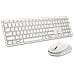 Pro 5 KM526 tastiera Mouse incluso Casa /ufficio RF Wireless QWERTY US International Bianco - Foto miniatura 5