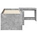 Letto alto per bambini con scrivania 2 pz Grigio Cemento - Foto miniatura 4