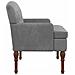 Loveseat con bottoni imbottiti Grigio Scuro 111 x 65 x 79 cm - Foto miniatura 4