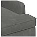 Loveseat con bottoni imbottiti Grigio Scuro 111 x 65 x 79 cm - Foto miniatura 6