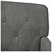 Loveseat con bottoni imbottiti Grigio Scuro 111 x 65 x 79 cm - Foto miniatura 7