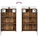 Set di mobili per il bagno 4 pcs Legno antico - Foto miniatura 9