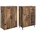 Set di armadi 2 pcs Legno antico 66 x 34,5 x 89,5 cm - Foto miniatura 3