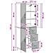 Set di armadi 2 pcs Legno antico 66 x 34,5 x 89,5 cm - Foto miniatura 8