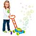 Macchina Per Bolle Di Sapone Bambini A Batteria Con Manico Ruote E Contenitore - Foto miniatura 1