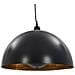 Lampadari 2 pz Nero e Oro Semi-Sferici 40 cm E27 - Foto miniatura 5