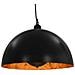 Lampadari 2 pz Nero e Oro Semi-Sferici 40 cm E27 - Foto miniatura 6
