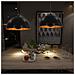 Lampadari 2 pz Nero e Oro Semi-Sferici 40 cm E27 - Foto miniatura 1
