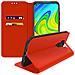 Custodia Xiaomi Redmi Note 9 Portacarte Funzione Supporto Similpelle Rosso - Foto miniatura 8