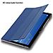 Custodia Per Tablet Compatibile Con Huawei Mediapad T5 10 (10.1"" Zoll) In Blu Scuro Jersey - Coperchio Protettiva Ultra Sottile Senza Funzione Auto Wake Up E Stand - Foto miniatura 2