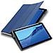Custodia Per Tablet Compatibile Con Huawei Mediapad T5 10 (10.1"" Zoll) In Blu Scuro Jersey - Coperchio Protettiva Ultra Sottile Senza Funzione Auto Wake Up E Stand - Foto miniatura 1
