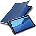 Custodia Per Tablet Compatibile Con Huawei Mediapad T5 10 (10.1"" Zoll) In Blu Scuro Jersey - Coperchio Protettiva Ultra Sottile Senza Funzione Auto Wake Up E Stand - Foto miniatura 4